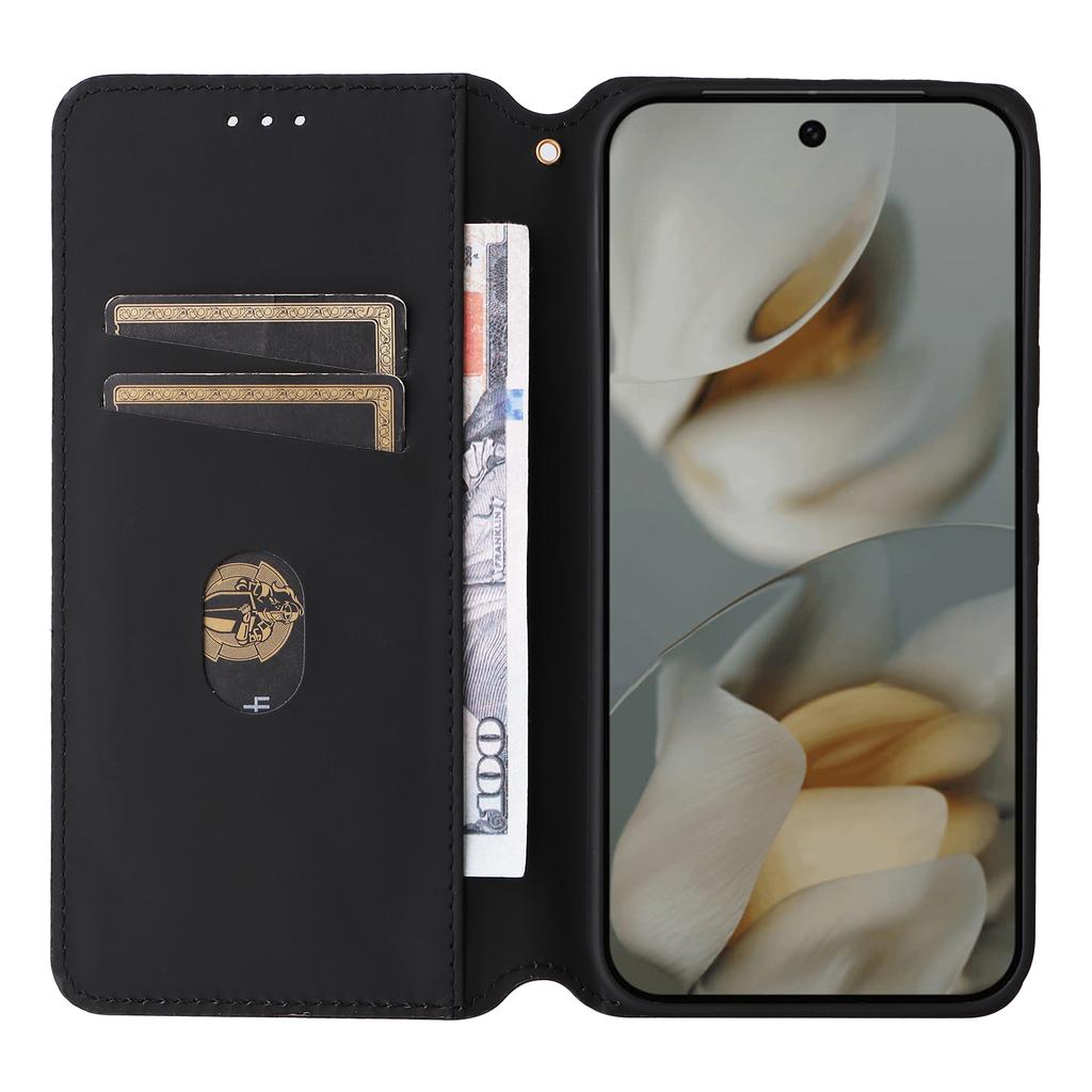 For Google Pixel 10 Pro XL Case Wallet Rhombus Imprinted Leather Phone Cover