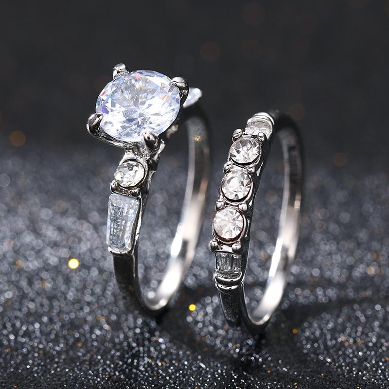 

Fashion Luxury Shiny Cubic Zirconia Engagement/Wedding Ring for women Creative Anniversary Jewellery Accessories 6