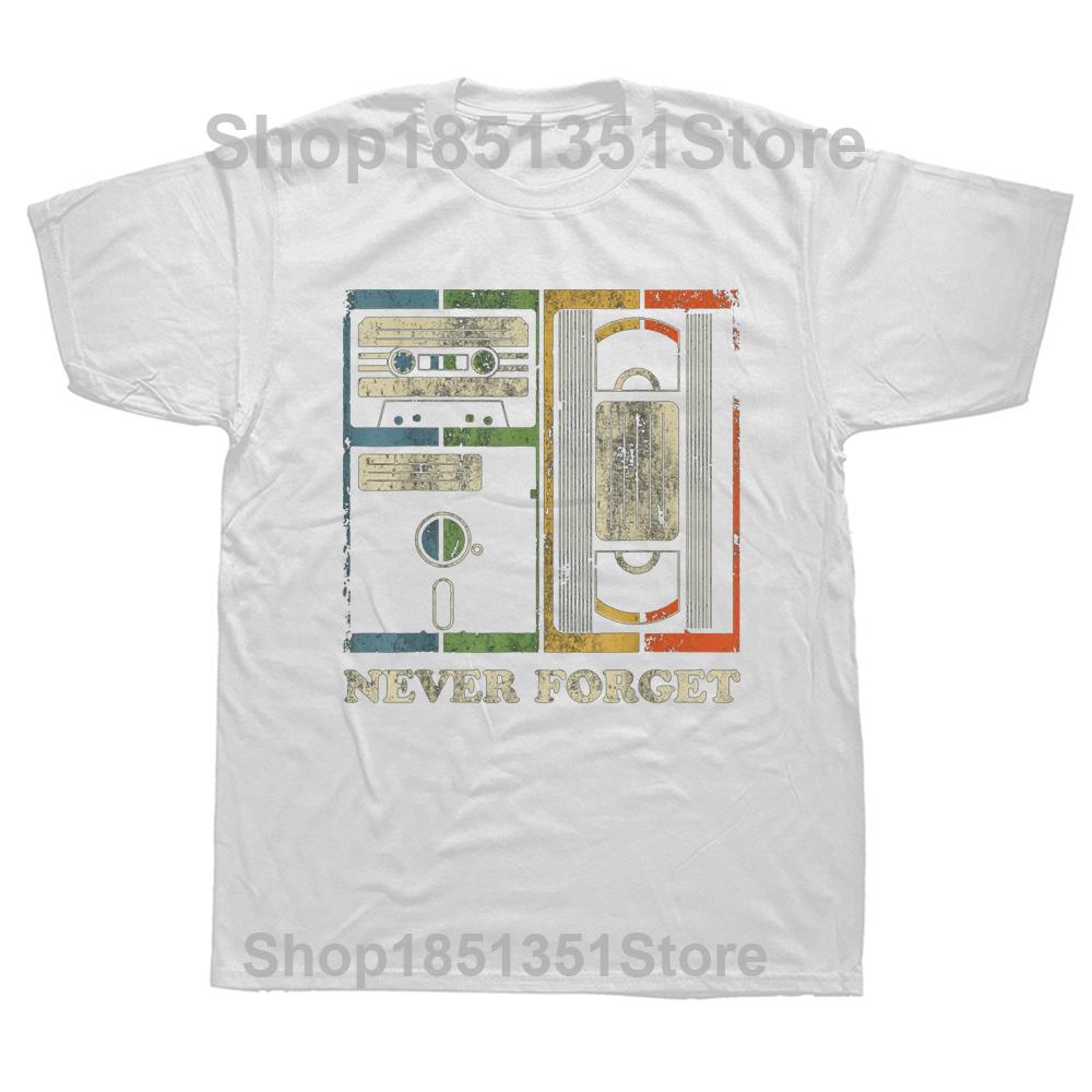 

Funny Never Forget Retro Vintage Cool 80s 90s T Shirt Graphic Cotton Streetwear Short Sleeve Birthday Gifts Summer Style Tshirt S