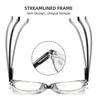 Pochromic Multifocal Reading Glasses for Women Men Suqare Frame Progressive Presbyopia Glasses Ultralight Anti-UV Presbyopia
