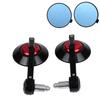 Aluminum Rearview Mirror Handlebar Mount Vespa GTS300 GTV LX LT LXV Primavera Sprint Custom Upgrade