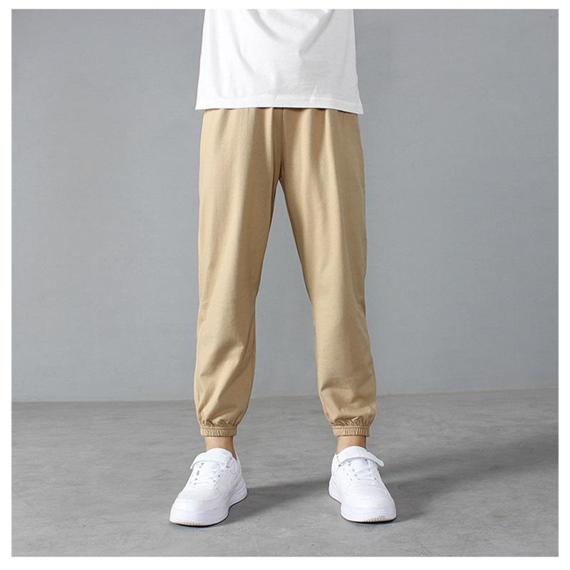 Pantalons d'été style coréen pour enfants, légers, anti-moustiques, pour filles et garçons, en coton tricoté, pantalons de sport longs, vêtements pour enfants, pantalons décontractés confortables