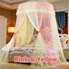 Summer New Luxury Mosquito Net Princess Elegant Bedding Curtains Dome Hanging Bedding Canopy Two-color Anti Insect Tent