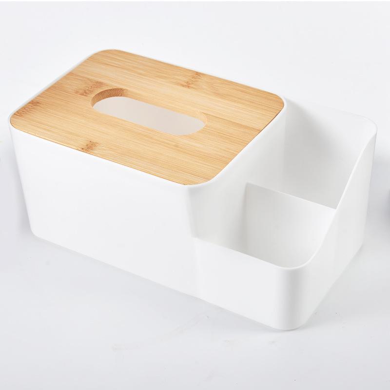 Office Desk Storage Box Napkin Holder Table Organizer with Cubicle Plastic Tissue Box Farmhouse Design JKM Brand