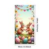 Bunny Backdrop Fabric Party Supplies Easter Banner Lightweight Photography Props For Indoor Spring Decorations Kids