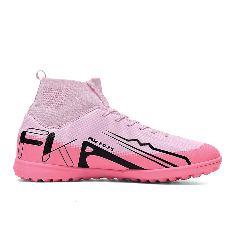 Calzini Bambino/Uomo Bocca Scarpe da Calcio Gomma Suola Morbida Chiodo Corto Erba Artificiale Pelle Gioventù Scarpe da Calcio Bambino