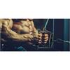 Triceps V-bar pushdown, with 360° rotation, V-shaped handle can rotate, rubber handle and 2 free quick clips
