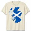 Scotland Flag Slash Unisex T Shirt Scottish Football Rugby Fan Gift Idea Tee