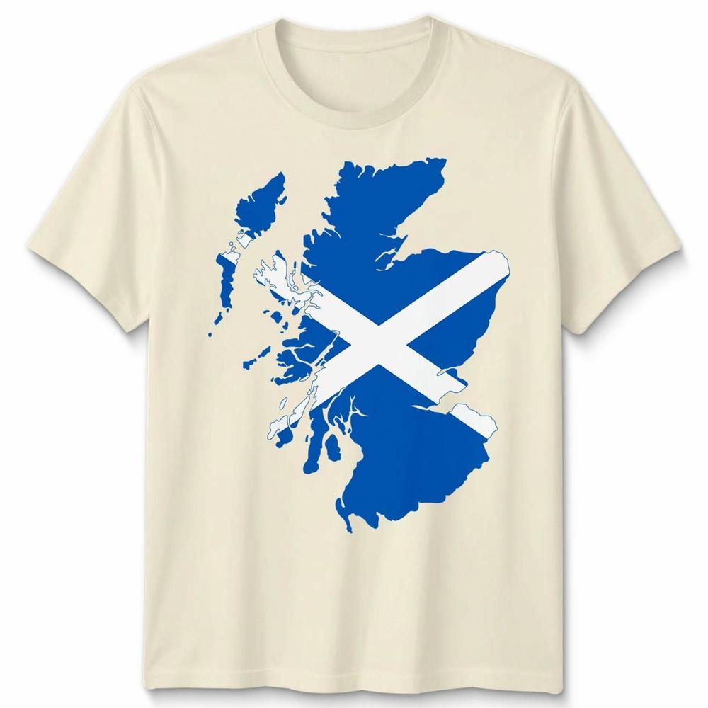 Scotland Flag Slash Unisex T Shirt Scottish Football Rugby Fan Gift Idea Tee