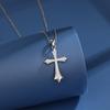 S925 Sterling Silver Cross Pendant Necklace for Women Elegant Minimalist Collarbone Chain