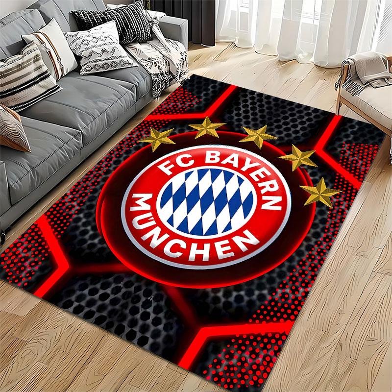 FC Bayern Munich Logo Carpet Suitable As a Non-slip Mat for the Living Room or Bedroom Sofa