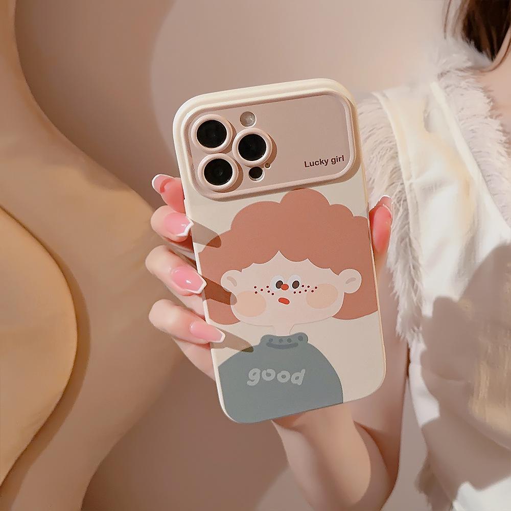 Couple Phone Case Suitable for IPhone15 Apple Phone Case 13ProMax Autumn and Winter Cartoon 14 All Inclusive 11 Soft