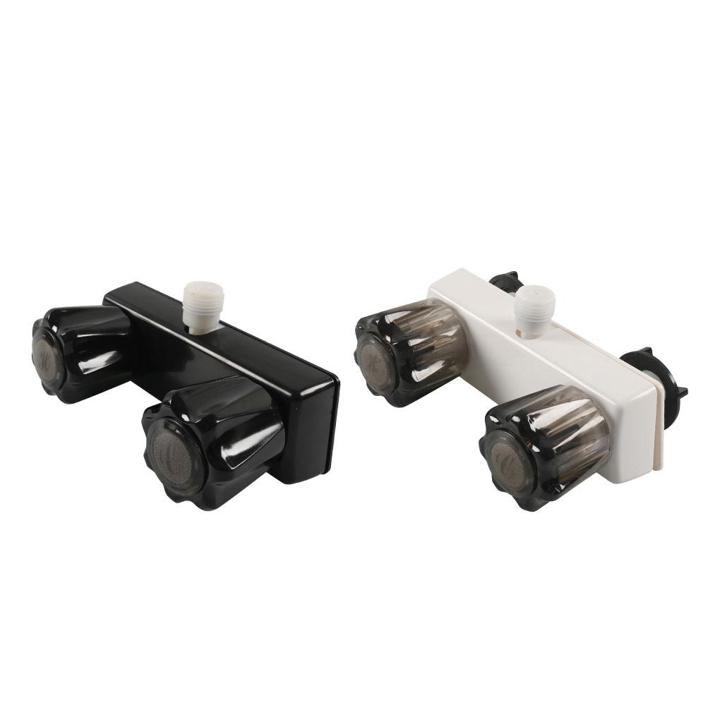 RV Shower Faucet RV Shower Diverter RV Shower Faucet Valve Diverter With Black Knobs