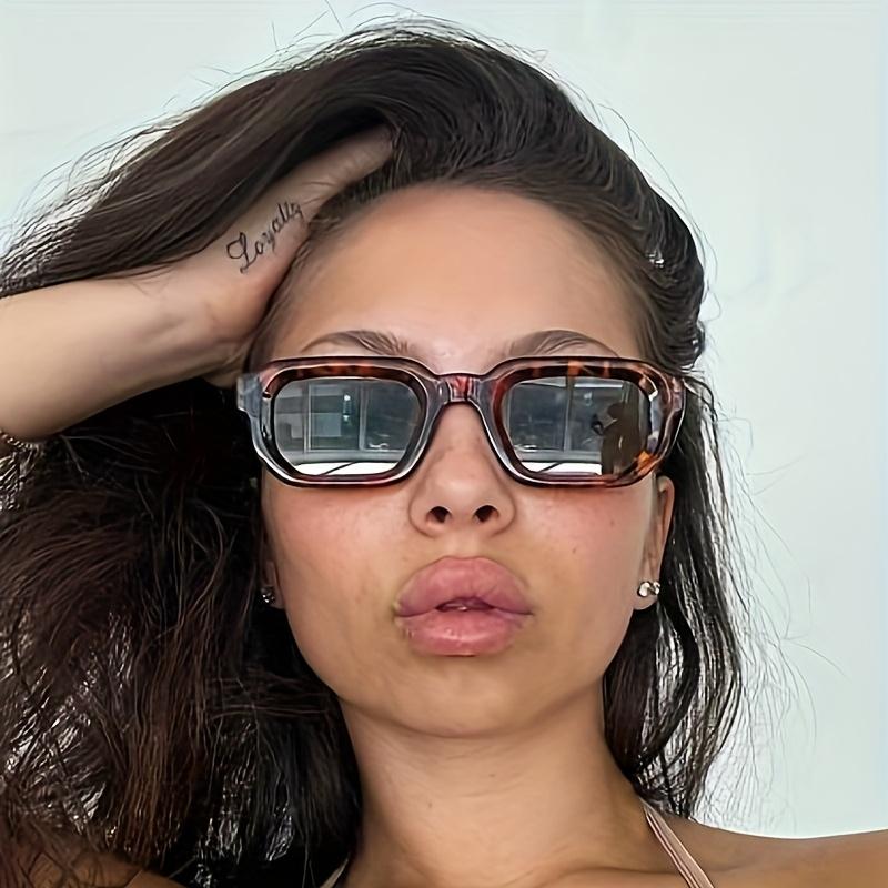 New Vintage Rectangle Sunglasses Men Women Luxury Brand Designer Square Sun Glasses Fashion Men Sun Glasses UV400