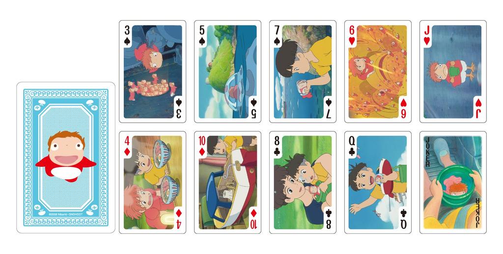 Ensky Playing Cards Ponyo On the Cliff (ENSKY) Scene-filled