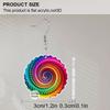 2D Flat Bohemian Colorful Swirl Pattern Acrylic Dangle Earrings Multicolor Women's Jewelry Gifts
