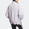 Adidas Originals Miffy Collaboration Series Solid Color Logo Pattern Stand Collar Sports Cotton Jacket Women Jacket Pink White IM1701