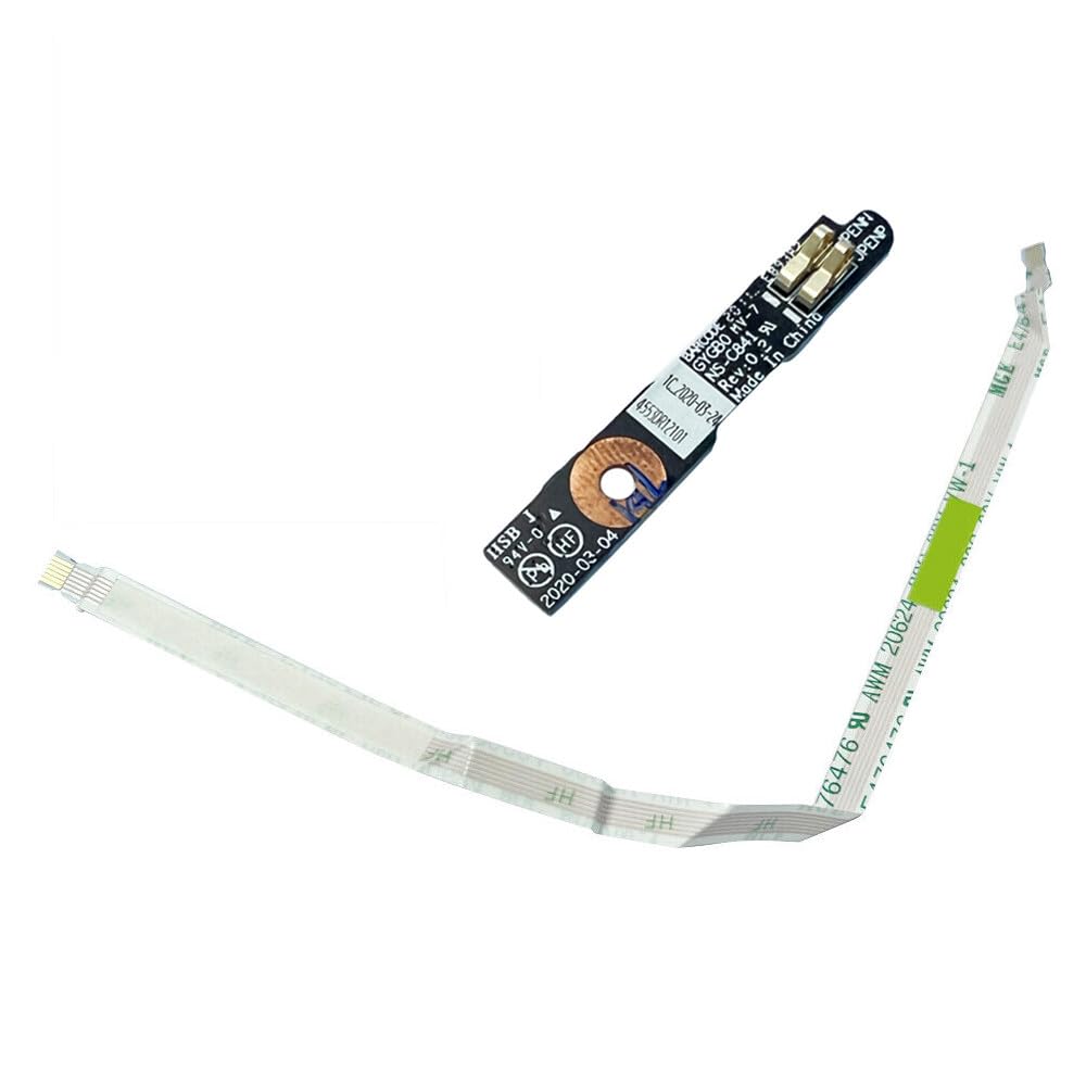 

HSSDTECH Power Switch Button Board with Cable for Lenovo IdeaPad Yoga 9-14ITL5 82BG GYGB0 5C10S30113 NBX0001TH00 NBX0001TH10 5C50S25107 NS-C841