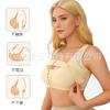 Reggiseno Push Up Senza Ferretto con Chiusura Anteriore, Coppe Sottili, Stile Europeo da Donna