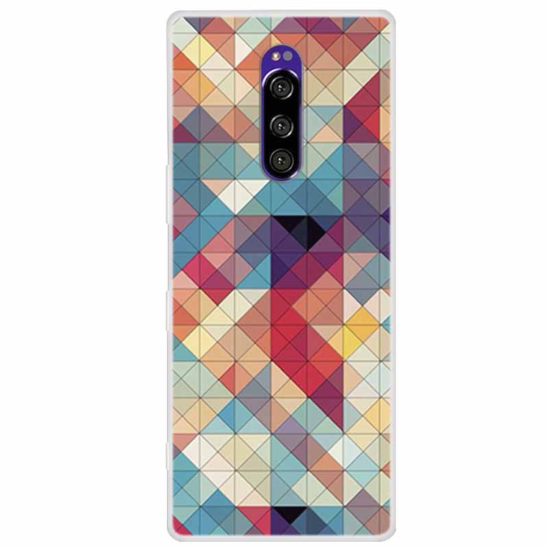 For Sony Xperia 1 Case Luxury Animals Transparent Cover for Sony Xperia1 XZ4 SO-03L SOV40 J8110 J9150 J8170 Phone Shells Covers
