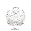 ZISIZ Glass Lotus Candle Holder Set