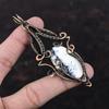 Dendrite Opal Pendant Copper Wire Wrapped Pendant Unique Style Pendant Copper Jewelry Gift For Mom Handmade Pendant Natural Gemstone Jewelry