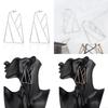 Trendy Geometric Alloy Earrings For Women Fashionable Street Style Jewelry