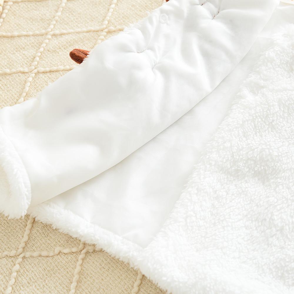 Set Rochie cu Guler Înalt Ribat pentru Fete Toamnă/Iarnă 2025 & Vestă de Pluș