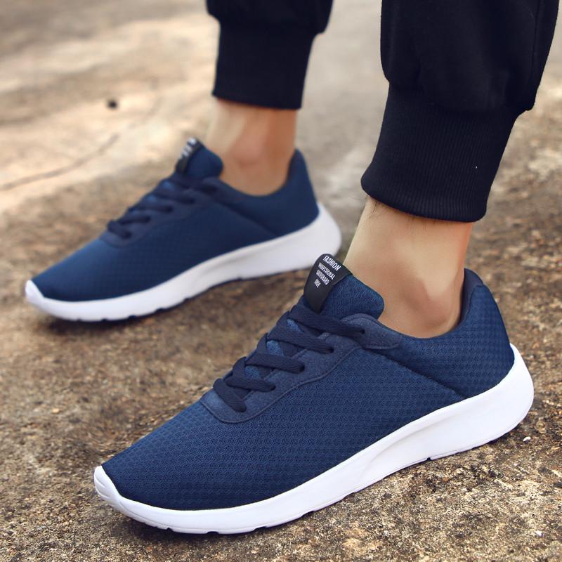 Zapatillas Deportivas para Correr para Hombre Ultraligeras Malla Transpirable Zapatillas Casuales Suela Blanda Elástica Zapatillas para Trotar Caminar
