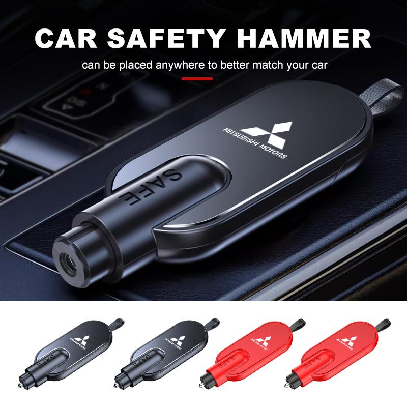 For Mitsubishi Car Emergency Safety Hammer Cutter Window Breaker Escape Tool Lancer ASX Pajero Mirage Attrage Xpander Outlander
