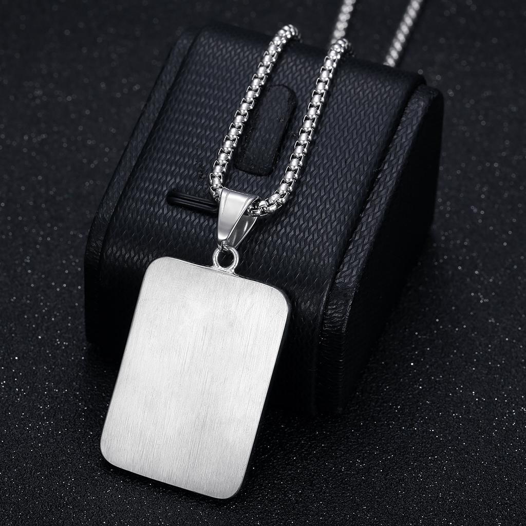 2026 Jewelry Fashion Trend Inlaid Zircon Men's Exquisite Gift Jewelry Necklace USD Pendant Necklace
