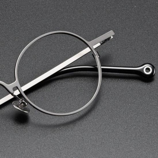Pure titanium Vintage Round 41mm Eyeglass Frames Japanese Spectacle Glasses