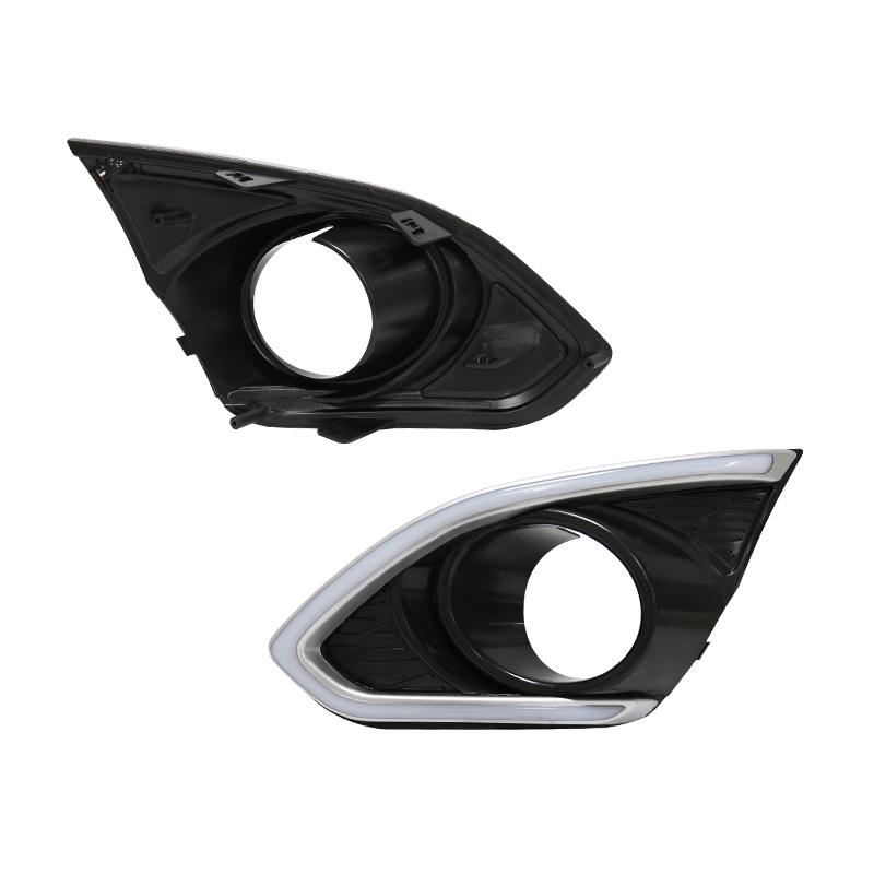 For Chevrolet Spark Chevy 2013 2014 2015 DRL Daylight Daytime Running Lights Fog Lamp Bumper f Dual Turn Signal Yellow White