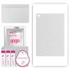 apgo Protective Skin Sticker for the Back Compatible with Huawei MediaPad M5 Lite 10.1, Wrap Film, Foil, Vinyl - Pattern Transparent Carbon