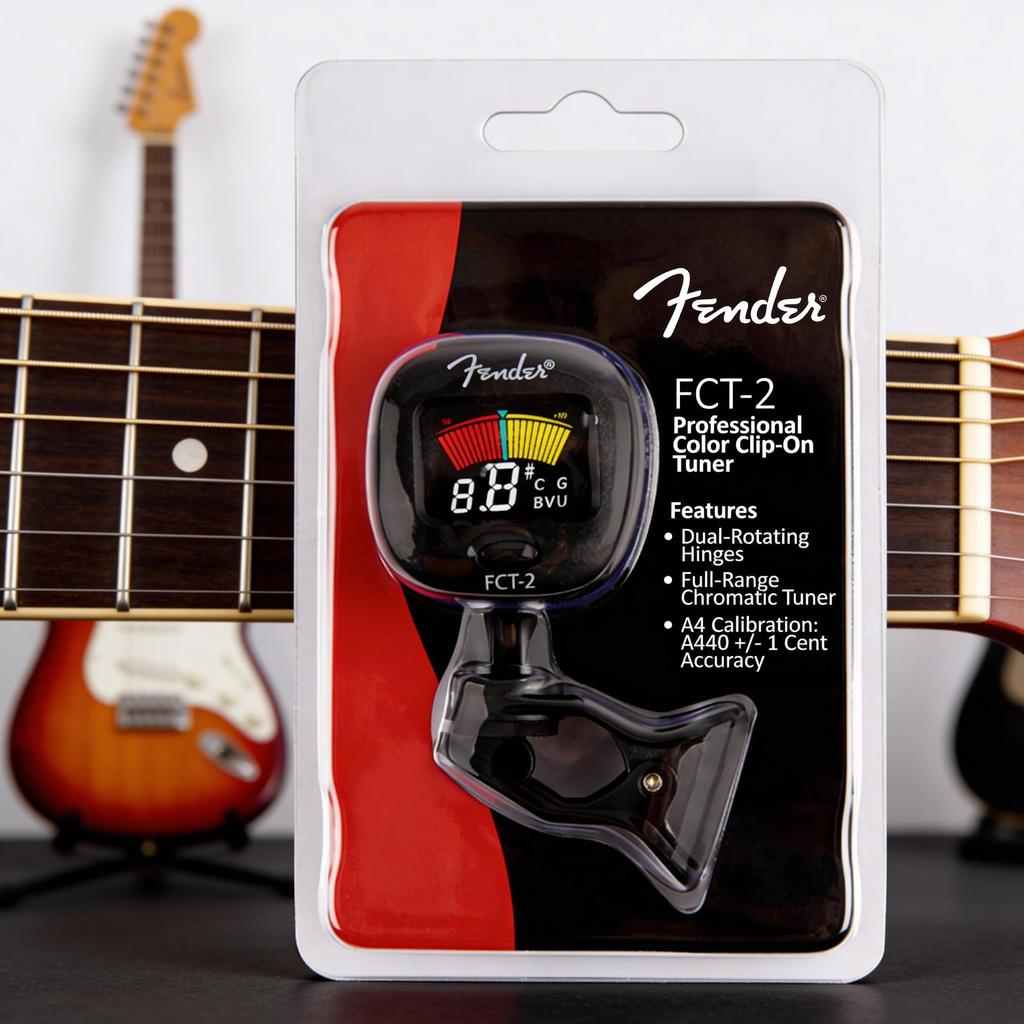 Fender Clip Tuner Pro Color Tuner Fender® FCT-2 Clip-On