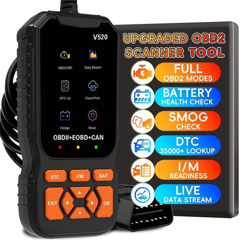 OBD2 Diagnostický skener pro auto, Profesionální čtečka chybových kódů pro mechanická vozidla, Automatické čtení chybového kódu řídicí jednotky Mo