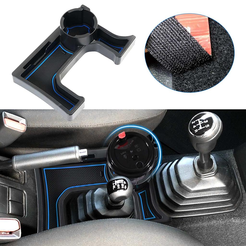 LIMSTYLE Drink Holder for Suzuki Jimny JC74 Jimny Nomad Center Console Box with Card Storage and Storage Tray Kit for Manual Transmission Vehicles
