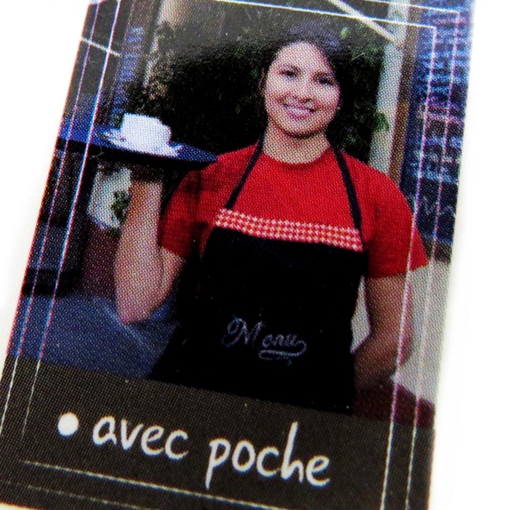 Les Trésors De Lily [M7697] - Black 'Bistrot' Kitchen Apron (menu)