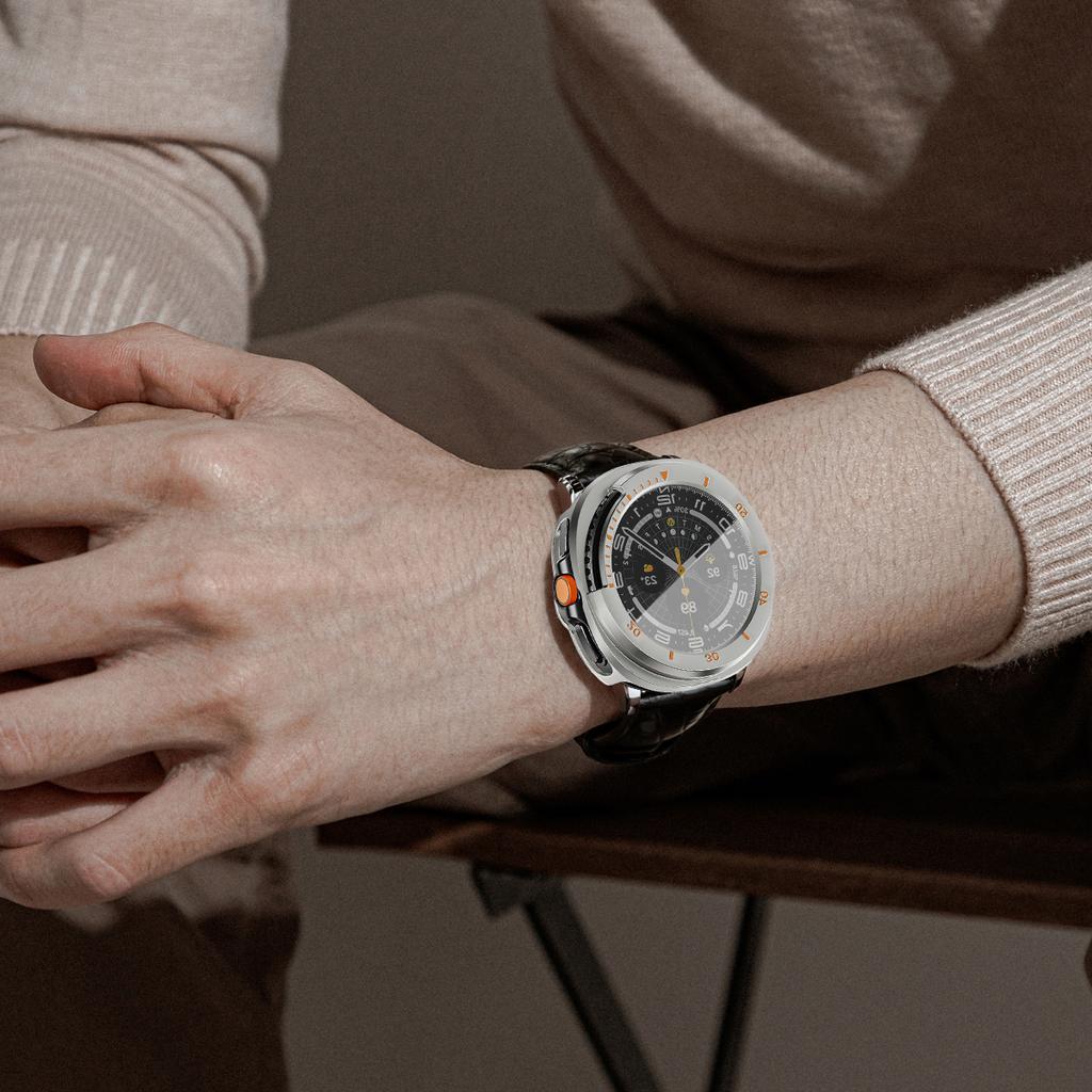 privacy film+PC case for samsung galaxy watch 8 classic cover bumper screen protector for galaxy watch 8 classic 46mm shell