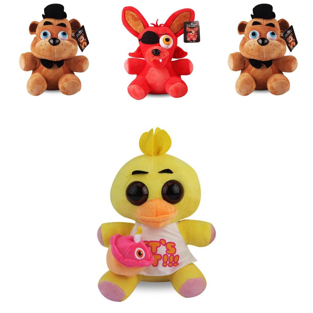 Cute Five Nights At Freddy's Fnaf Toy Plush Soft Gift 18/25cm Yellow Brown Purple Blue Red White