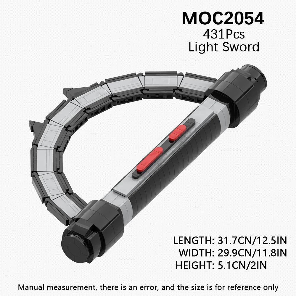 MOOXI Lightsaber MOC Bricks Set Dueling Blaster Laser Movie Space Wars Light Sword Hilt DIY Building Block Weapon Kids Toys Gift