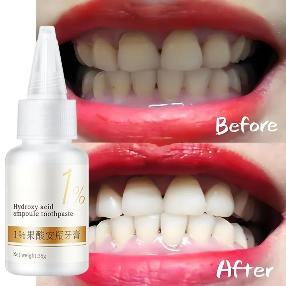 Teeth Whitening Toothpaste Fruit Acid Remove Plaque Stains Calculus Fresh Breath Cleaning Oral Hygiene Dental Bleach Care Tools