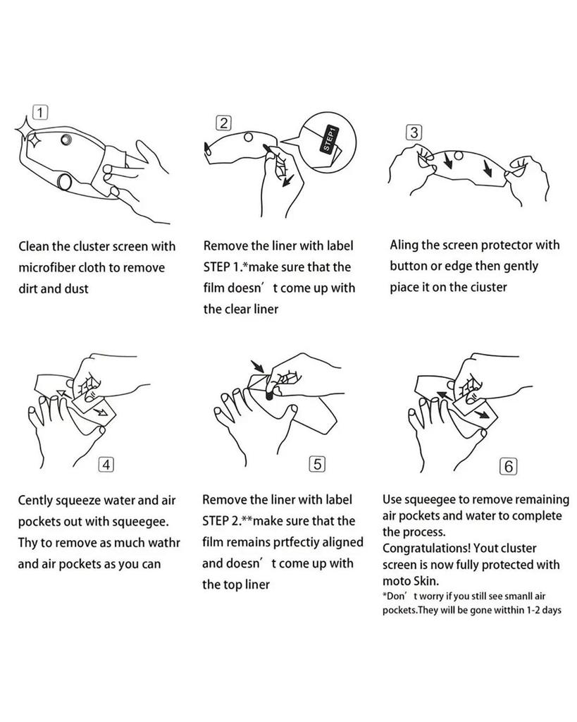 Sportster S 1250 for RH1250 for RH 1250 2021 2pcs Motorcycle Instrument Protective Film Scratch Cluster Screen Sticker