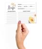 Inkdotpot 4x6 Inch Recipe Cards (Set of 50) , Thick Double Sided Premium Card Stock- Modern Style White Recipe Notecards