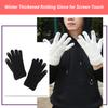Knit Gloves Thickened Clothes Accessory Simple Style Outdoor Winter Gloves Body Warming Accessories Sports Hands Covers
