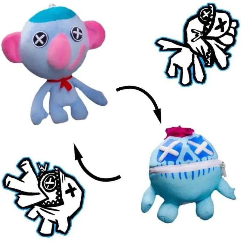 Falschherum Outimals Plüsch Spielzeug Set, Falschherum Outimals Plüschtiere, Horror Spiel Puppe Monster Horror Plüsch für Kinder und Fans