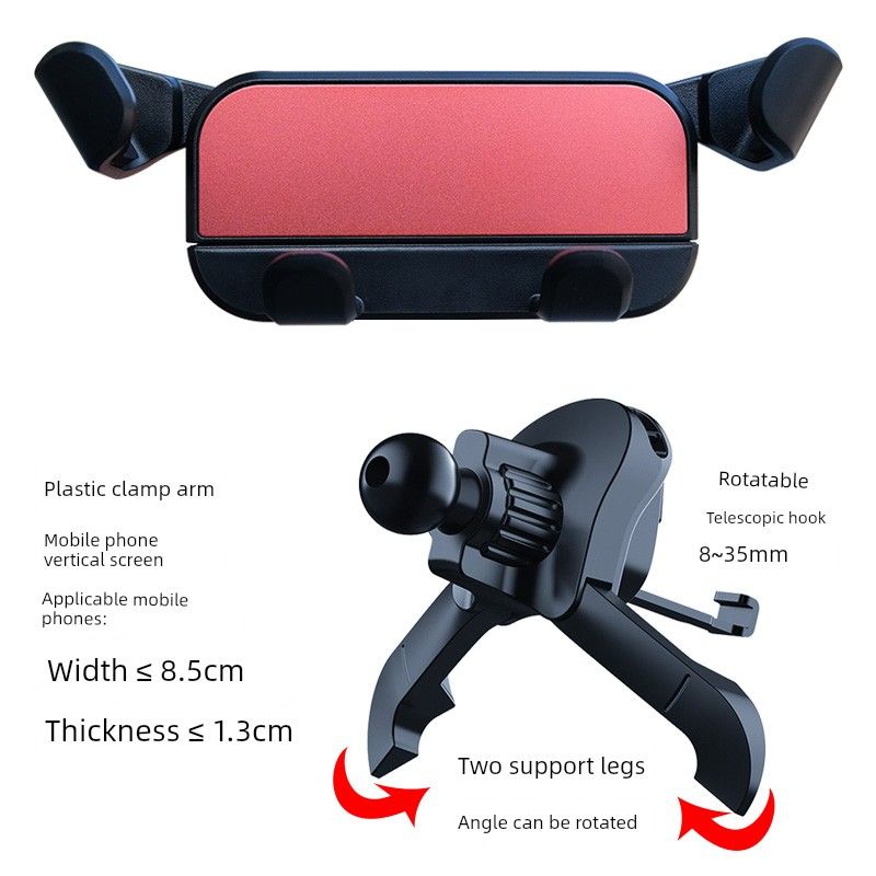 Mobile Phone Car Mount 2026 New Model Car Air Vent Navigation-Specific Multifunctional Car Hook Phone Holder