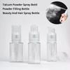 18/60/80/120ml Powder Atomizer Bottle Barber Talcum Emulsion Spray Travel Container Lotion Dispenser Bottle Salon Accessories