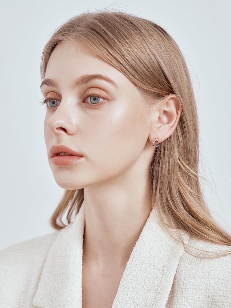 14K Black BB Earrings GI14EE420