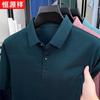 Hengyuanxiang Men's Silk Blend Polo Shirt
